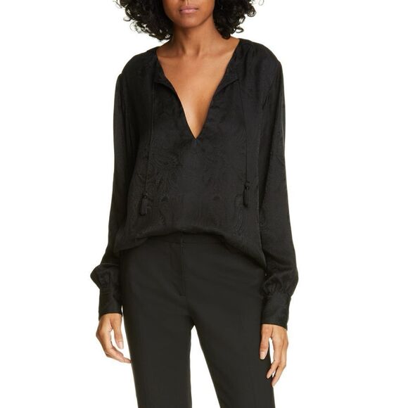 Nili Lotan Lucena Silk Blouse - Picture 1 of 9
